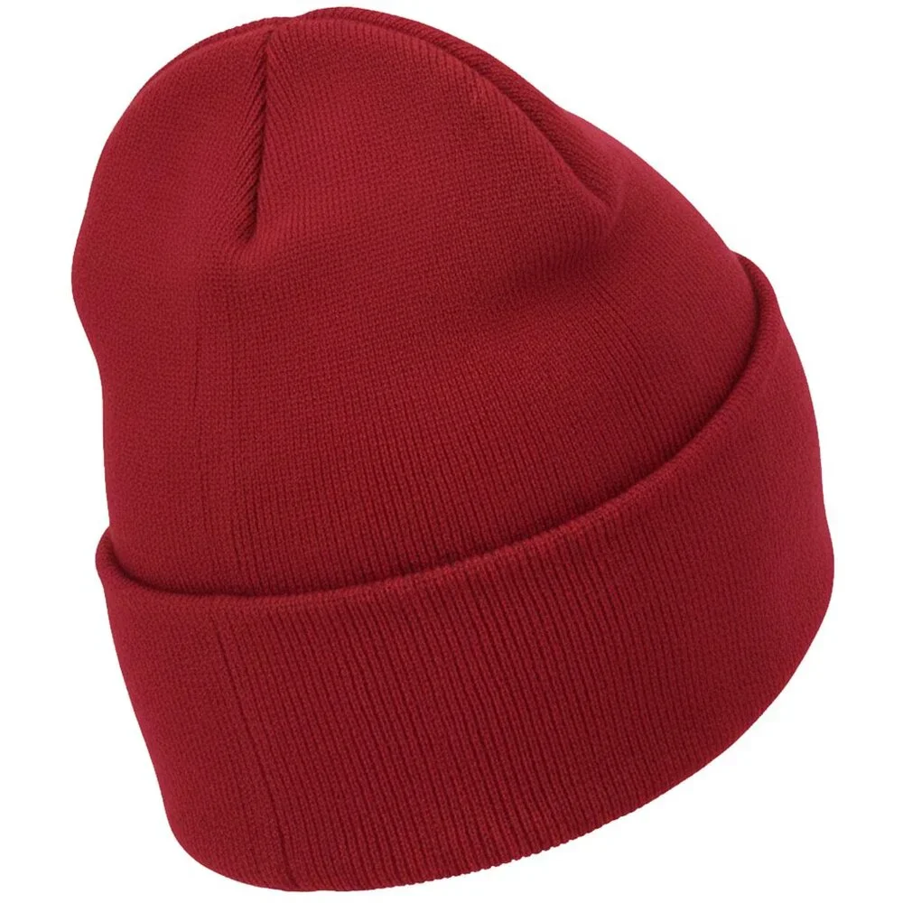 I Love Jesus Embroidered Red Beanie Hat - Picture 2 of 2
